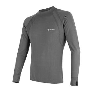 SENSOR DOUBLE FACE tricou bărbați cu mânecă lungă gri