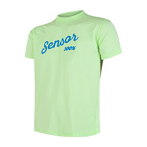 SENSOR COOLMAX FRESH PT LOGO tricou bărbătesc cu mânecă scurtă verde deschis