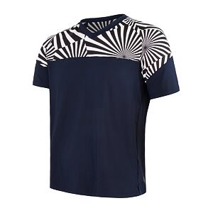 SENSOR HELIUM tricou bărbătesc cu mânecă scurtă deep blue/geometrie