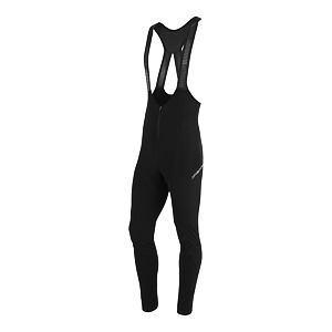 SENSOR CYKLO RACE ZERO pantaloni lungi pentru bărbați cu bretele negru adevărat