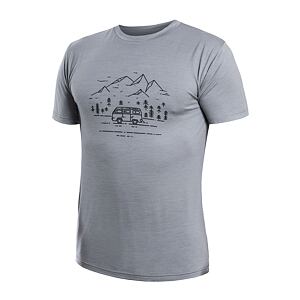SENSOR MERINO ACTIVE VAN LIFE tricou barbatesc cu maneca scurta, gri