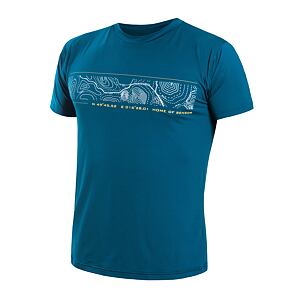 SENSOR COOLMAX TECH GPS tricou bărbătesc cu mânecă scurtă safir