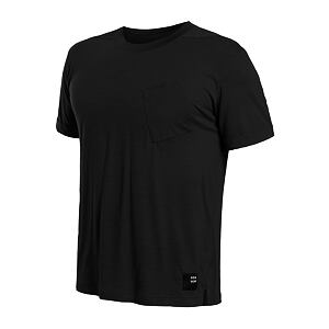 SENSOR MERINO AIR traveller tricou barbatesc cu maneca scurta, negru