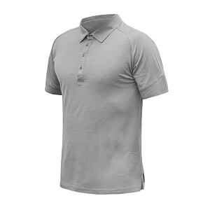 SENSOR MERINO ACTIVE tricou polo barbati cu maneca scurta gri
