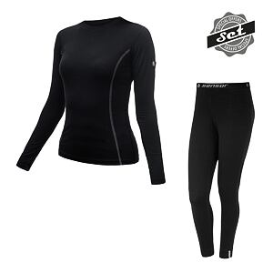 SENSOR SET MERINO ACTIVE mânecă lungă + pantaloni de damă