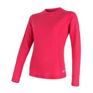 SENSOR MERINO DF tricou dama maneca lunga magenta