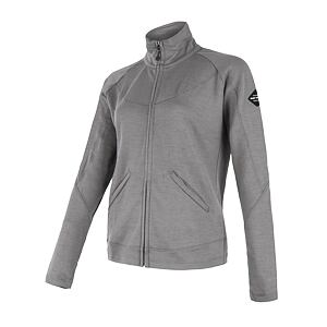 SENSOR MERINO UPPER hanorac de damă cu fermoar complet gri