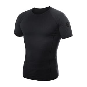 SENSOR MERINO AIR tricou barbatesc cu maneca scurta, negru