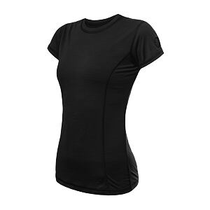 SENSOR MERINO AIR tricou dama cu maneca scurta, negru