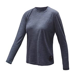 SENSOR MERINO LITE tricou damă cu mânecă lungă pestriță albastru