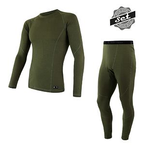 SENSOR SET MERINO DF mânecă lungă + pantaloni bărbați