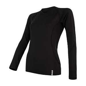 SENSOR COOLMAX TECH tricou de dama cu maneca lunga negru