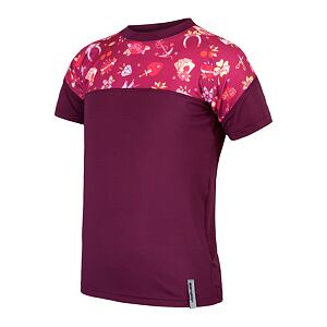 SENSOR COOLMAX IMPRESS cămașă UV cu mânecă scurtă pentru copii lilla/tatuaj fete