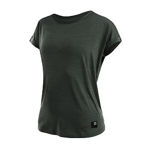 SENSOR MERINO AIR traveller tricou dama cu maneca scurta verde olive