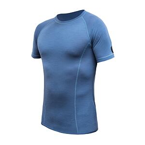 SENSOR MERINO AIR tricou bărbătesc cu mânecă scurtă albastru riviera