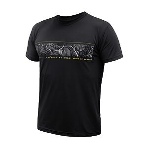 SENSOR COOLMAX TECH GPS tricou barbatesc cu maneca scurta, negru