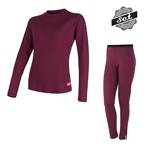SENSOR SET MERINO DF mânecă lungă + pantaloni de damă