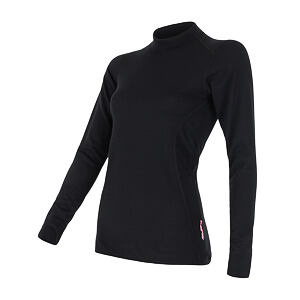 SENSOR DOUBLE FACE tricou de dama cu maneca lunga negru