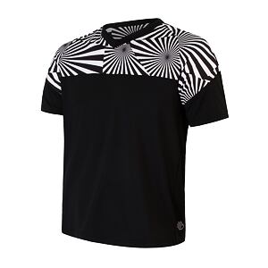 SENSOR HELIUM tricou bărbătesc cu mânecă scurtă negru/geometrie