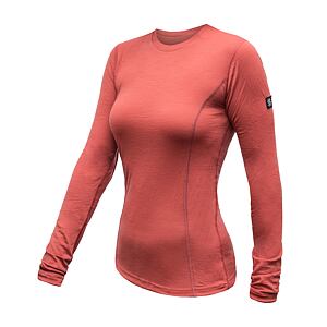 SENSOR MERINO ACTIVE tricou damă cu mânecă lungă terracotta