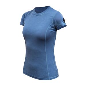 SENSOR MERINO AIR tricou dama maneca scurta albastru riviera