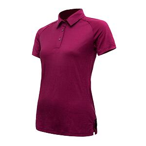 SENSOR MERINO ACTIVE tricou polo dama maneca scurta violet