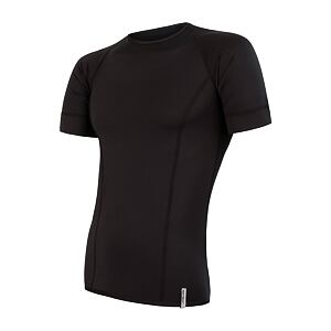SENSOR COOLMAX TECH tricou barbatesc cu maneca scurta, negru