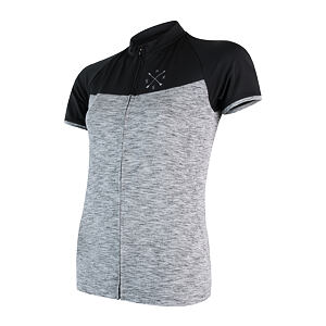 SENSOR CYKLO MOTION tricou dama cu maneca scurta fermoar intreg gri/negru