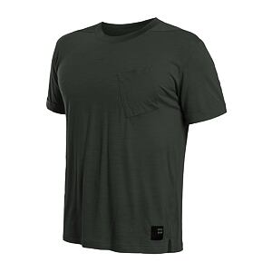 SENSOR MERINO AIR traveller tricou bărbătesc cu mânecă scurtă verde olive
