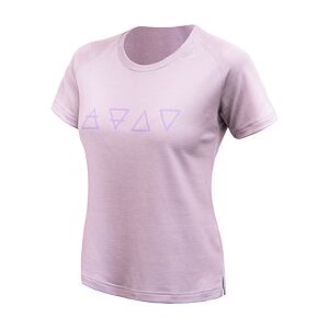 SENSOR MERINO BLEND ELEMENTS tricou damă cu mânecă scurtă mystic violet