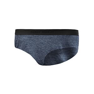 SENSOR MERINO LITE chiloți de damă pestriți albastru