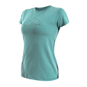 SENSOR COOLMAX TECH GEO MOUNTAINS tricou dama cu maneca scurta menta