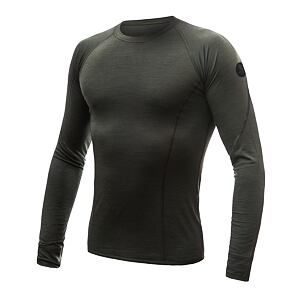 SENSOR MERINO AIR tricou bărbătesc cu mânecă lungă verde olive