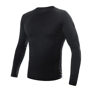 SENSOR MERINO AIR tricou bărbătesc cu mânecă lungă negru