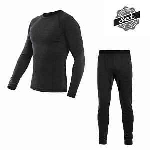 SENSOR SET Merino Bold mânecă lungă + pantaloni bărbați