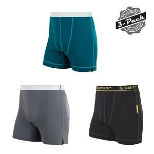 SENSOR DOUBLE FACE 3-PACK pantaloni scurți bărbați negru/safir/gri