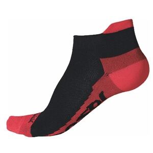 SENSOR ȘOSETE RACE COOL INVISIBLE negru/rosu