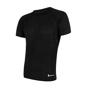 SENSOR COOLMAX AIR tricou barbatesc cu maneca scurta, negru