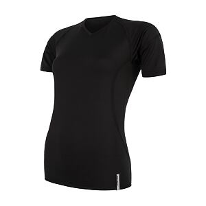 SENSOR COOLMAX TECH tricou dama cu maneca scurta, negru