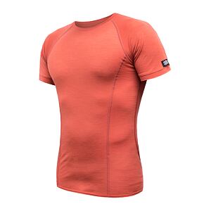 SENSOR MERINO ACTIVE tricou bărbătesc cu mânecă scurtă terracotta