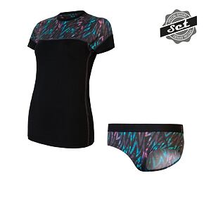 SENSOR SET MERINO IMPRESS mânecă piept femei + chiloți