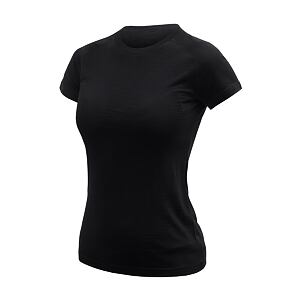 SENSOR MERINO ACTIVE NO LOGO tricou dama maneca scurta negru