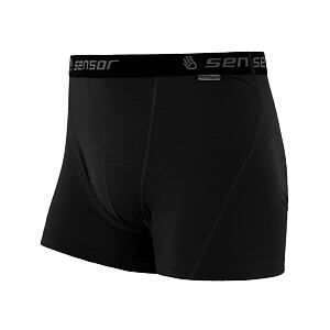 SENSOR MERINO ACTIVE pantaloni scurți bărbați negru