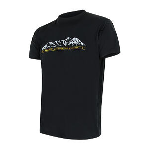 COOLMAX TECH MOUNTAINS LIMITED tricou barbatesc cu maneca scurta, negru