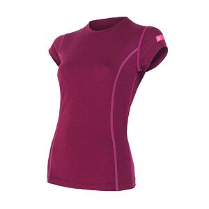 SENSOR MERINO ACTIVE tricou dama maneca scurta lilla