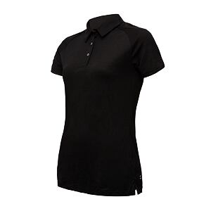 SENSOR MERINO ACTIVE tricou polo dama maneca scurta negru