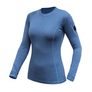 SENSOR MERINO AIR tricou dama maneca lunga albastru riviera