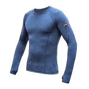 SENSOR MERINO BOLD tricou cu mânecă lungă pentru bărbați albastru rece