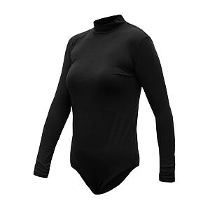 SENSOR MERINO AIR body dama mâneci lungi negru