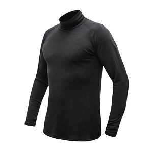 SENSOR MERINO BLEND tricou cu mânecă lungă pentru bărbați, negru
